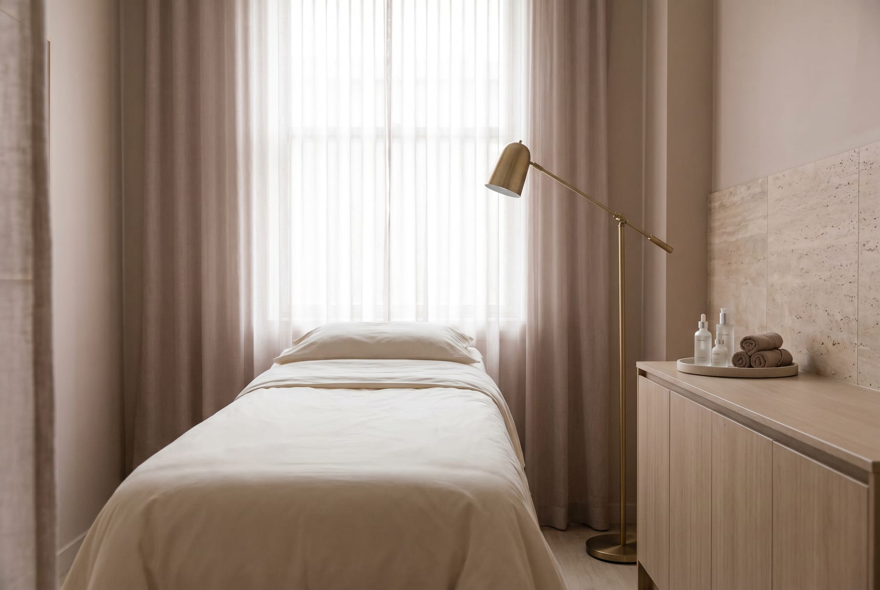 Treatment room at Reflection Aesthetics